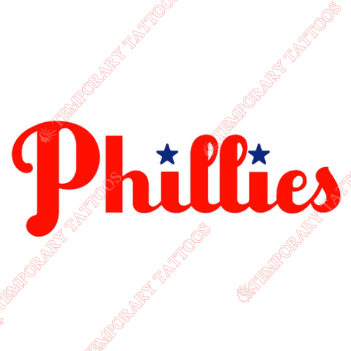 Philadelphia Phillies Customize Temporary Tattoos Stickers NO.1818